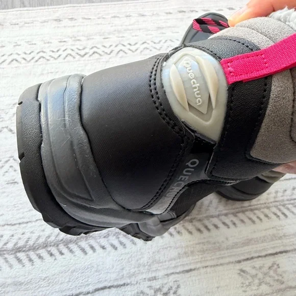 Quechua Kids Snow Boots - Black and Pink - Picture 6 of 7
